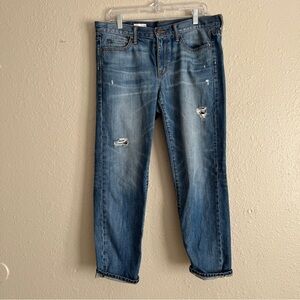 Gap sexy boyfriend fit distressed jeans